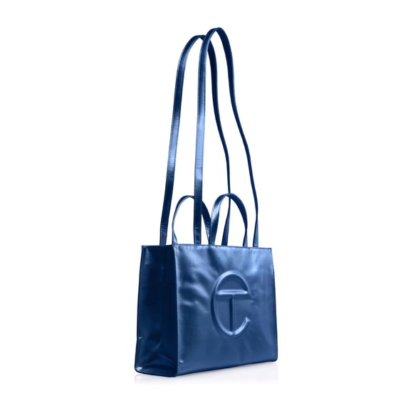 Telfar Medium Shopper in Cobalt Blue currently SOLD OUT - Picture 3 of 5